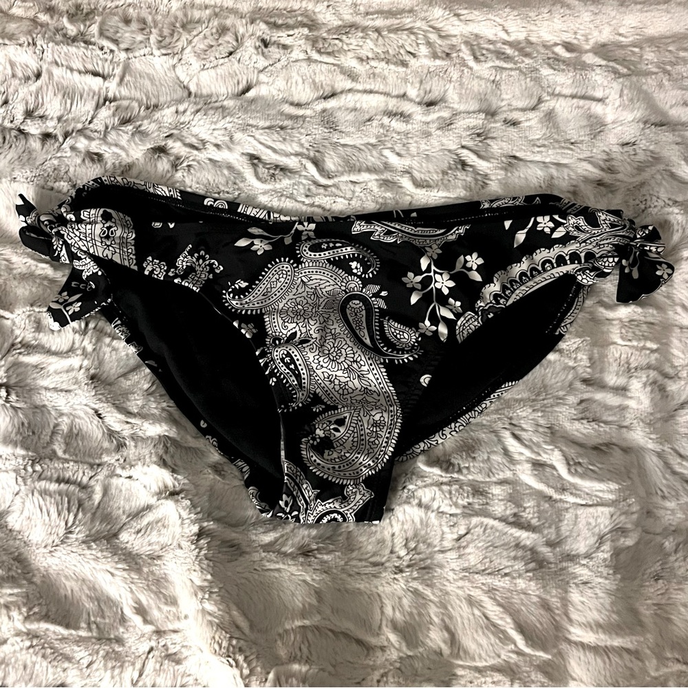 2/$20 Black Paisley Bikini Bottoms